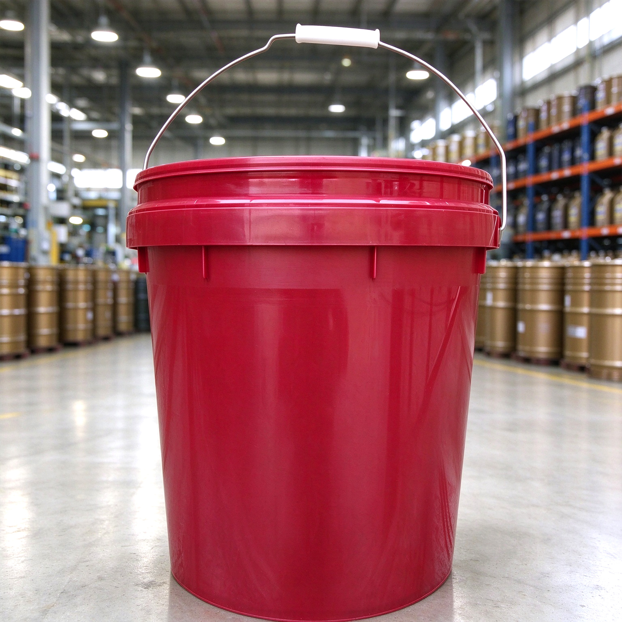 Red pail from the supplied packaging photographs